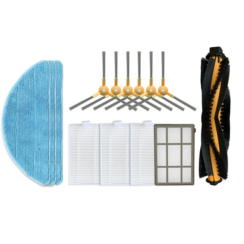 

For ABIR X5 / X6 / X8 Navi N600 Robotic Vacuum Cleaner Replacement Spare Parts Main Side Brush Hepa Filter