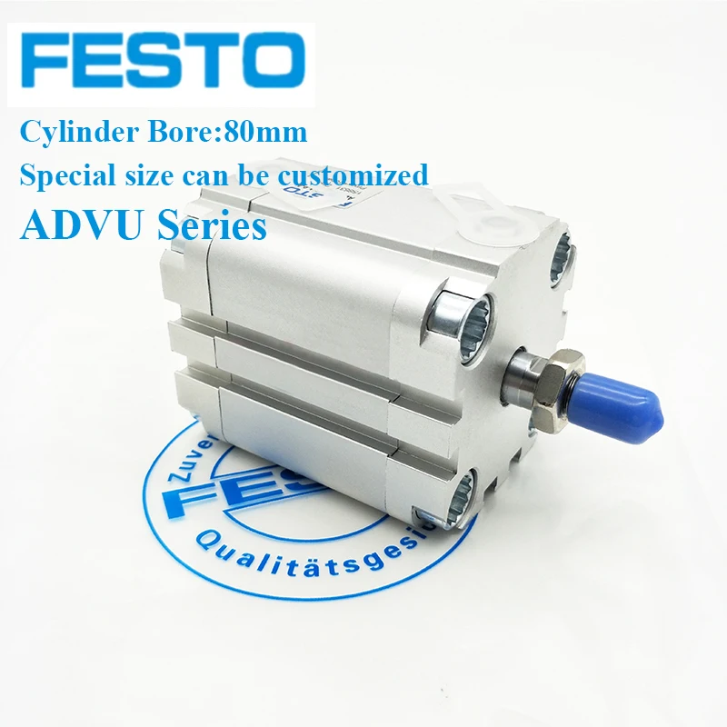 

Festo Bore Size 80mm ADVU-80-5/10/15/20/25/30/35/40/45/50-A-P-A Compact Cylinders ADVU/AEVU Series