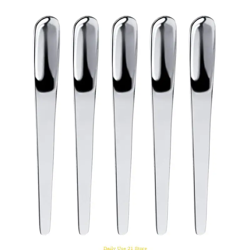 

5 шт., мешалки для кофе из нержавеющей стали 304, чайные ложки, простые в использовании, чистые, прочные, легко хранить или с