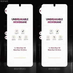 Matte HD Clear Hydrogel Film Soft Screen Protector with Anti - Fingerprint Feature - Razr 2022 (2Pcs Matte Front)