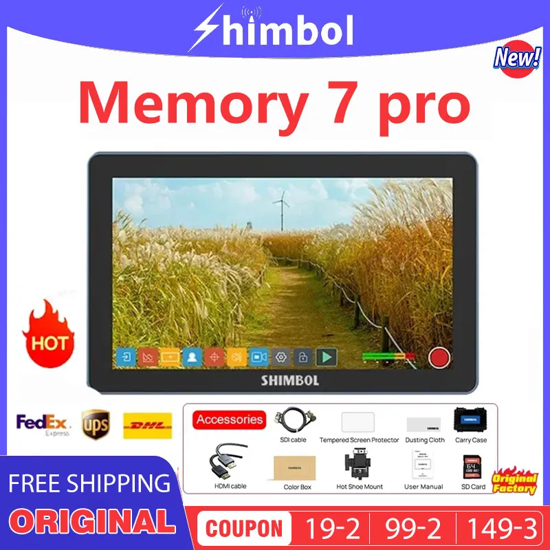 SHIMBOL M7 DSLR Camera Filed Monitor DCL-P3 Gamut IPS Screen