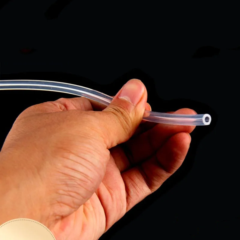 5-10M/roll Food Grade Transparent Silicone Hose ID 0.3 0.4 0.5 0.6 0.8 1 2 3 4 5 6mm Flexible Nontoxic Silicone tube
