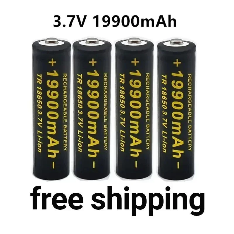 

Free Shiping 2024 100% genuine new 3.7V 18650 battery 19900Mah high capacity battery, lithium-ion battery for flashlight battery