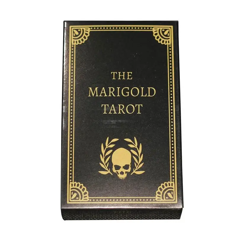 12X7cm The Marigold Tarot Card Game Gathering Chess Game Fortune Telling Divination Oracle Card Leisure Table Game tarot card nature angel tarot card sex magic 78 pieces oracle electronic guide game family party table game divination solitaire