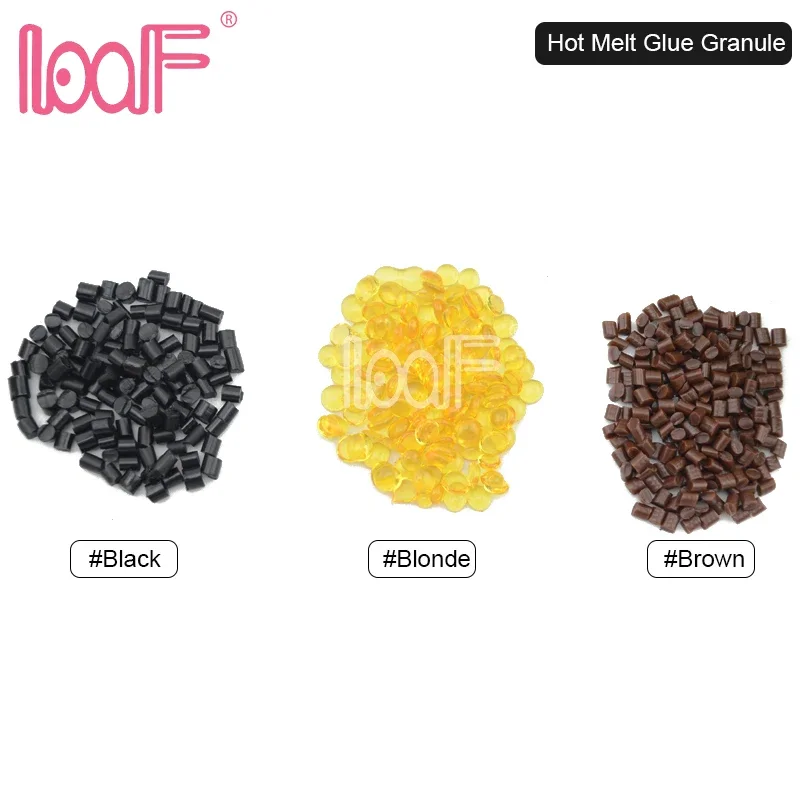 LOOF 5000 gram Keratine Glue Granule For Prebonded Keratin I Tip Nail Human hair extensions beauty salon tools 3 colors