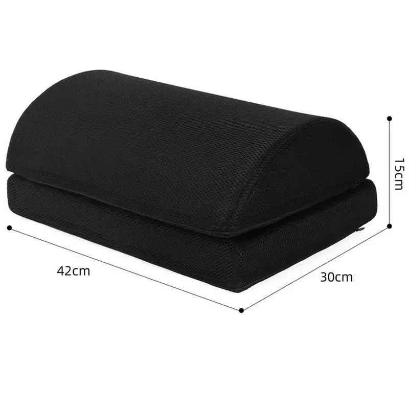 Slowly Resilient Elastic Cotton Footrest Pillow For Home Office Footstool Cushion Medical Foam Non-Slip Pedal For Under Desk Use