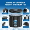 Cold Plunge Tub Size 126 Gallons Ice Bath Tub, Multiple Layered Portable Ice Bath, Cold Water Therapy Training Athletes Recovery 4