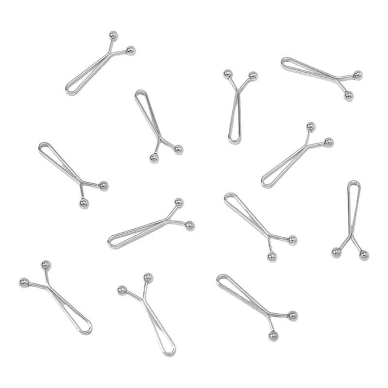 12 Pcs Hijab Fixing Clip Secure and Fashion Scarf Fastener Pin for Muslims Girls