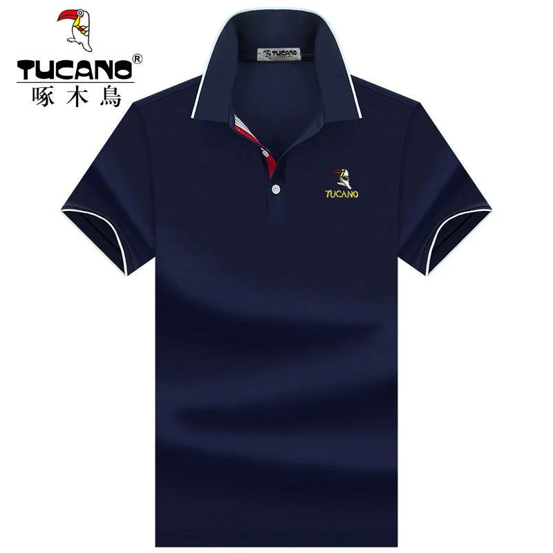 Polo estiva a mezza manica in puro cotone con collo a polo da uomo grande a maniche corte per abbigliamento da uomo medio e giovane_voghion.com