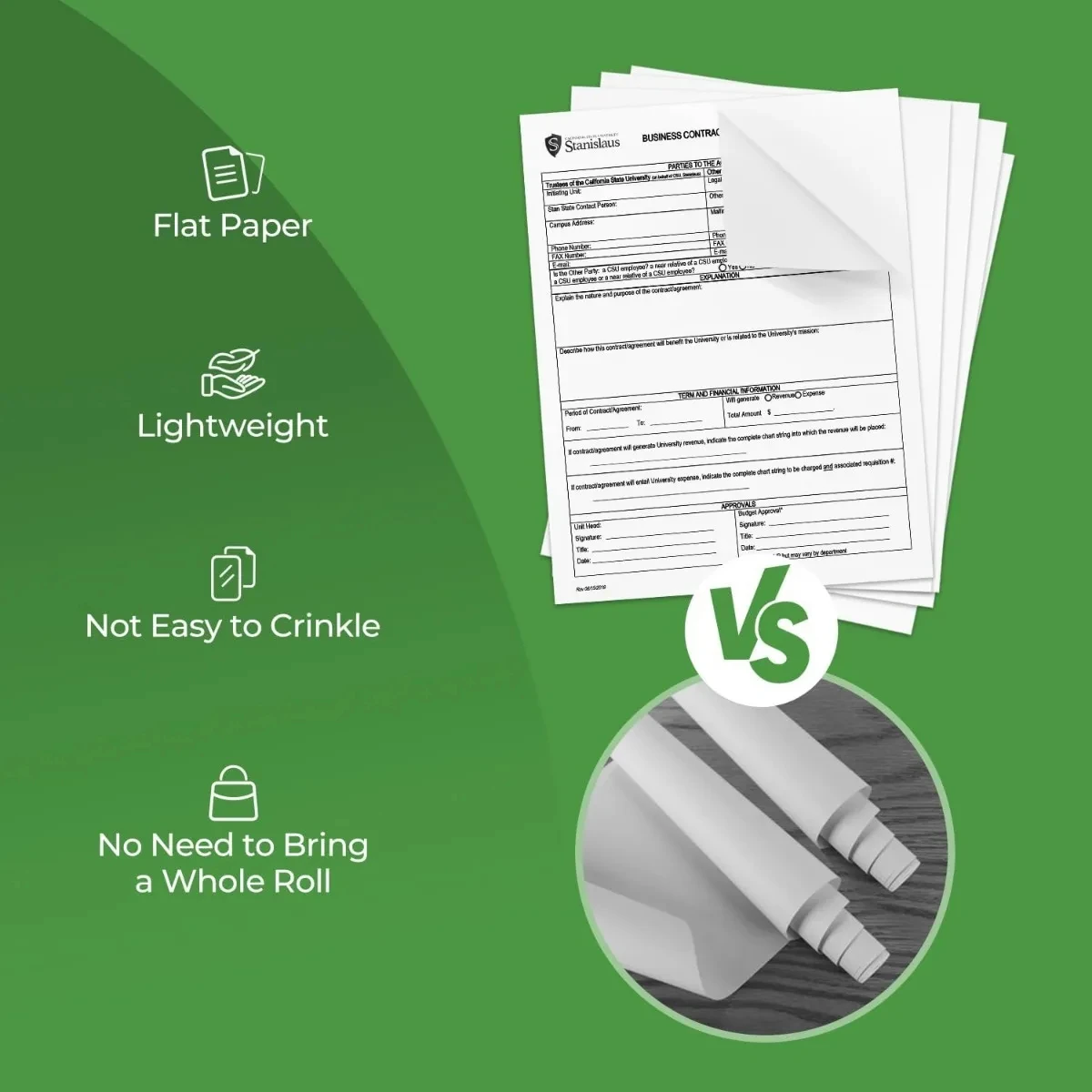 A4 Thermal Paper Printer Paper 100 sheets for A4 Portable Printer M08F-Letter M08F M832 M833 M834 M835 8.27"&times;11.69&rdquo; thermal paper printing paper thermal printer paper