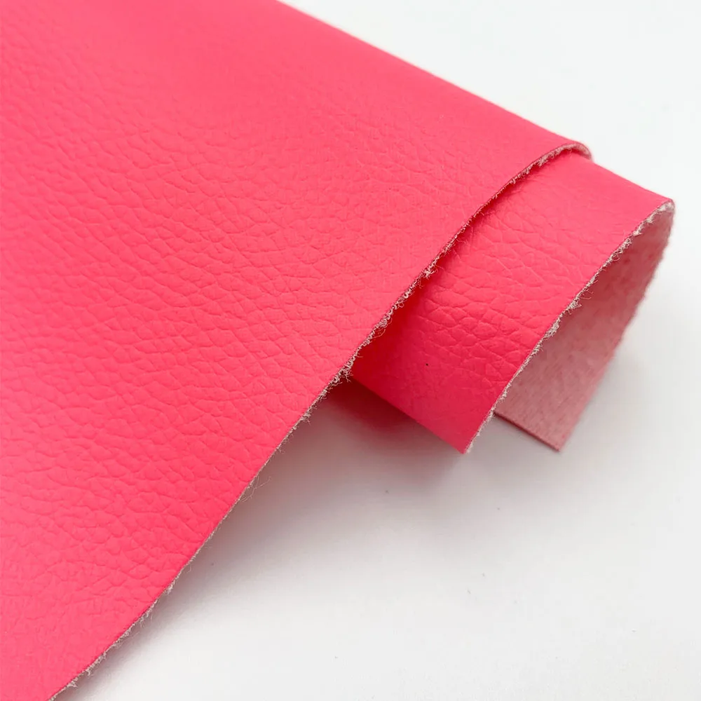 Litchi Pattern Waterproof Faux Leather Fabric for DIY Sewing and Crafting