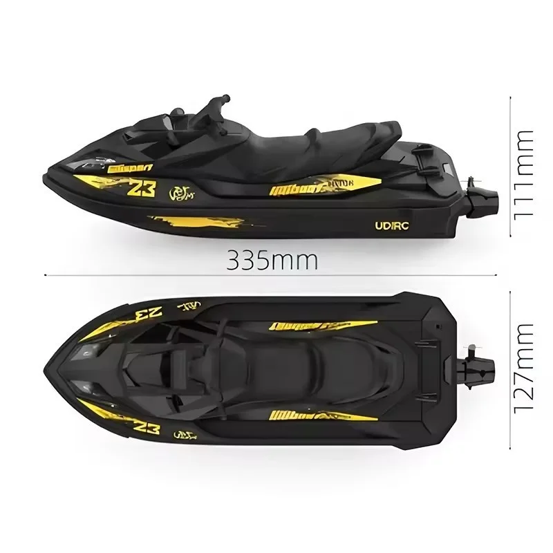 UDIRC UDI023 PRO 2.4G RTR water-cooled light brushless high-speed turbojet remote control speedboat. 5