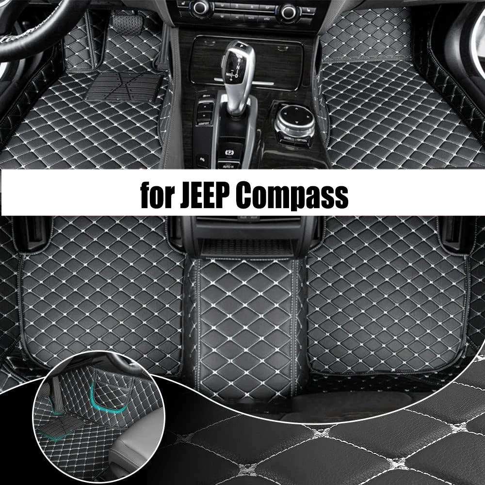 

Автомобильный напольный коврик для JEEP Compass 2007-2016, обновленная версия, Аксессуары для ног, ковры
