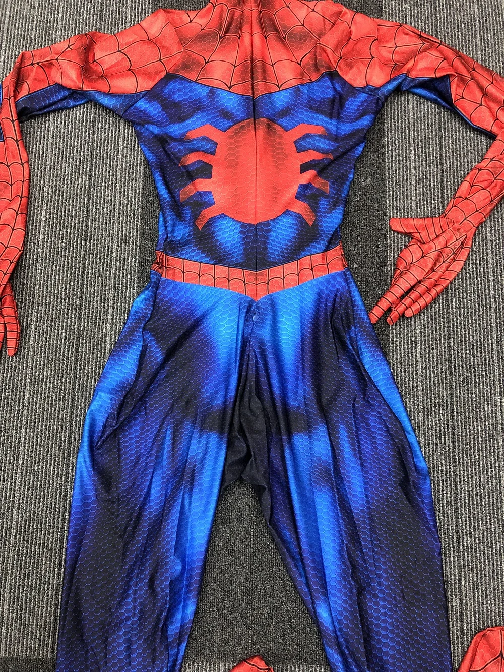 大人と子供のための3Dプリントされたスパイダーマンコスプレ衣装