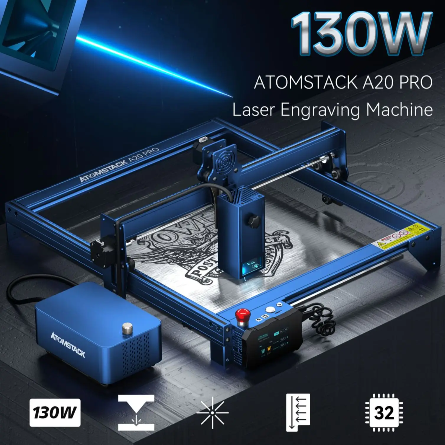 Atomstack A20 Pro/s20 Pro/x20 Pro 130w Quadlaser Engraving Machine