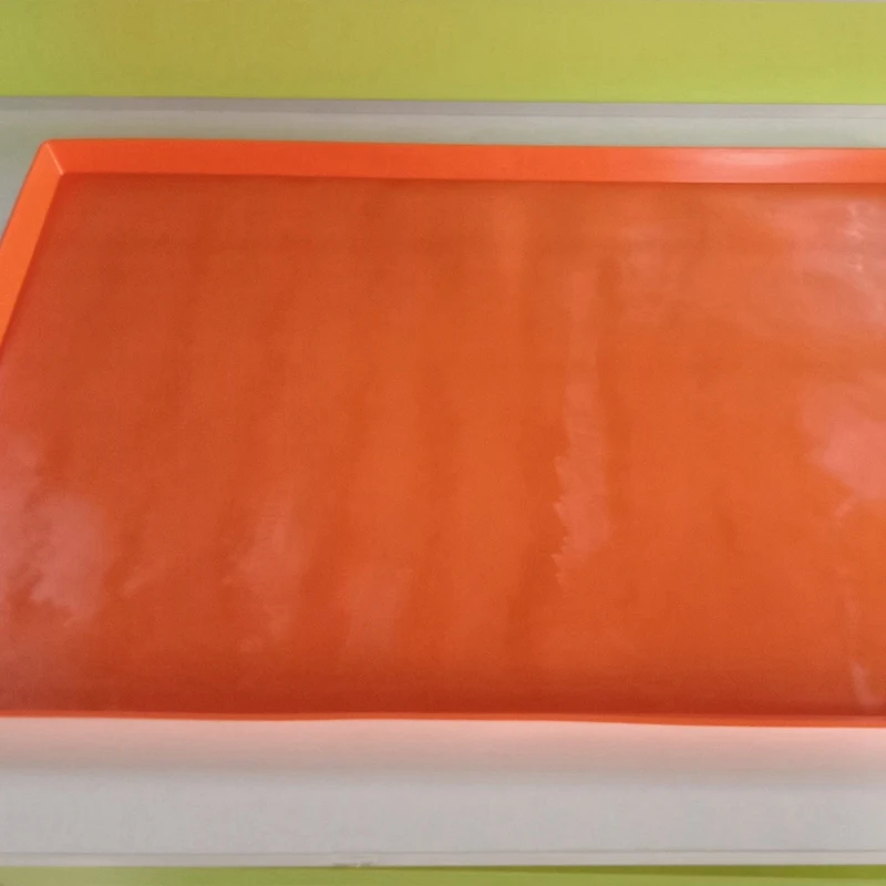 28Inch Protective Cover Mats Griddle Top Covers Griddle Cover Silicone For Blackstone Protector -Orange