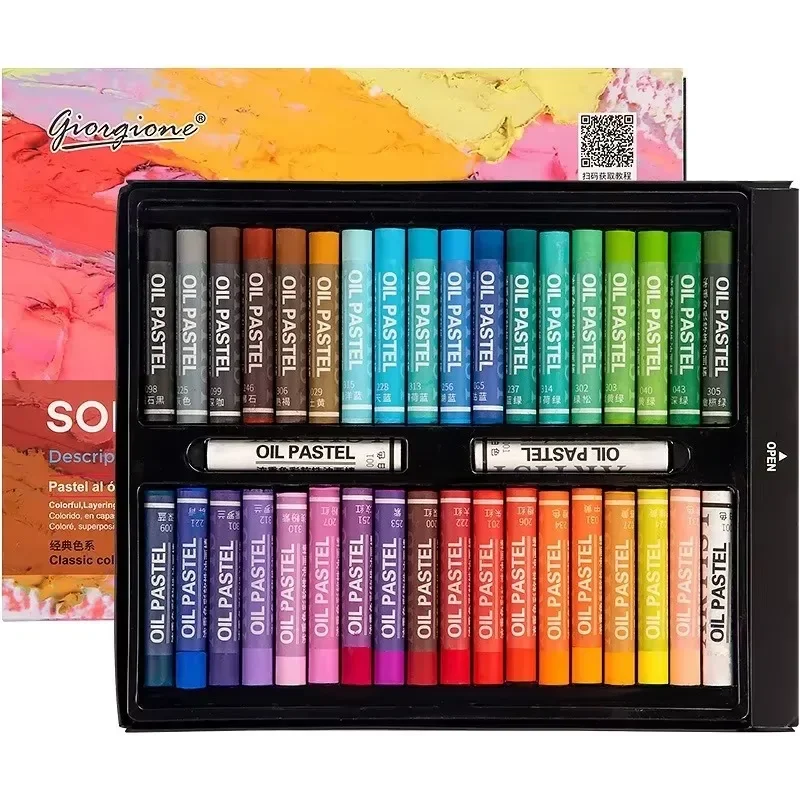 12/25/38/50Color Oil Pastel Set Professional Soft Painting Crayons Artists Student Beginner Drawing Graffiti Art School Supplies 2
