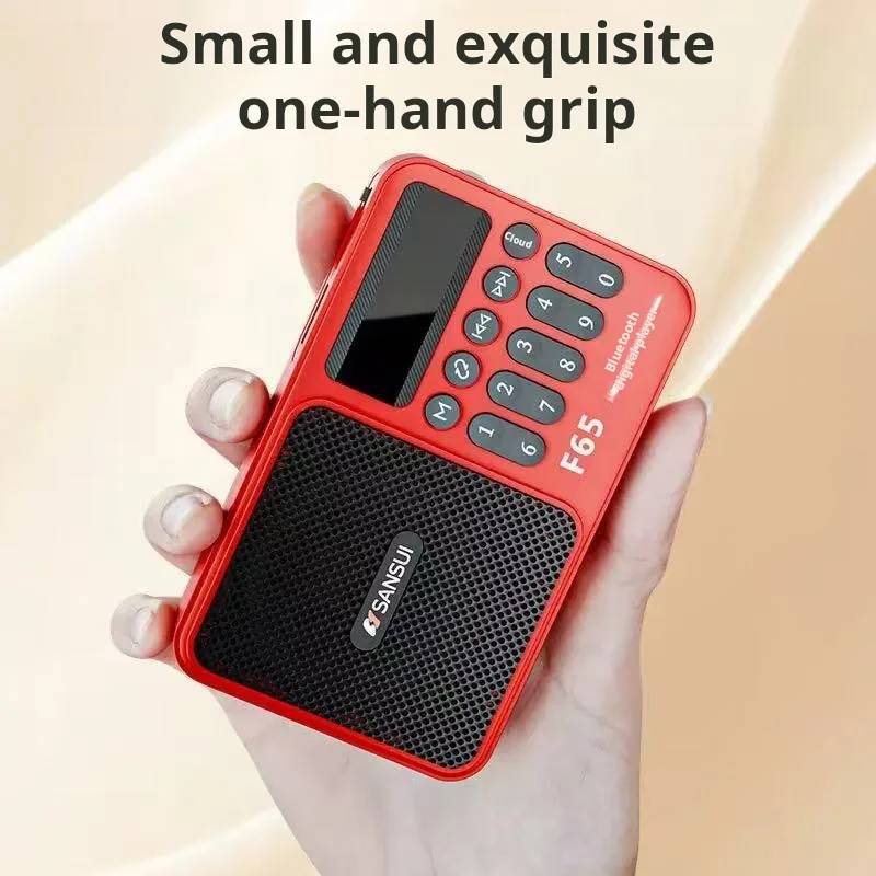 SANSUI F65 Portable FM Radio MP3 Walkman TF/USB Bluetooth Wireless