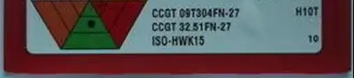 카바이드 인서트 CCGT09T304FN-27, 오리지널 H10T, 10 개