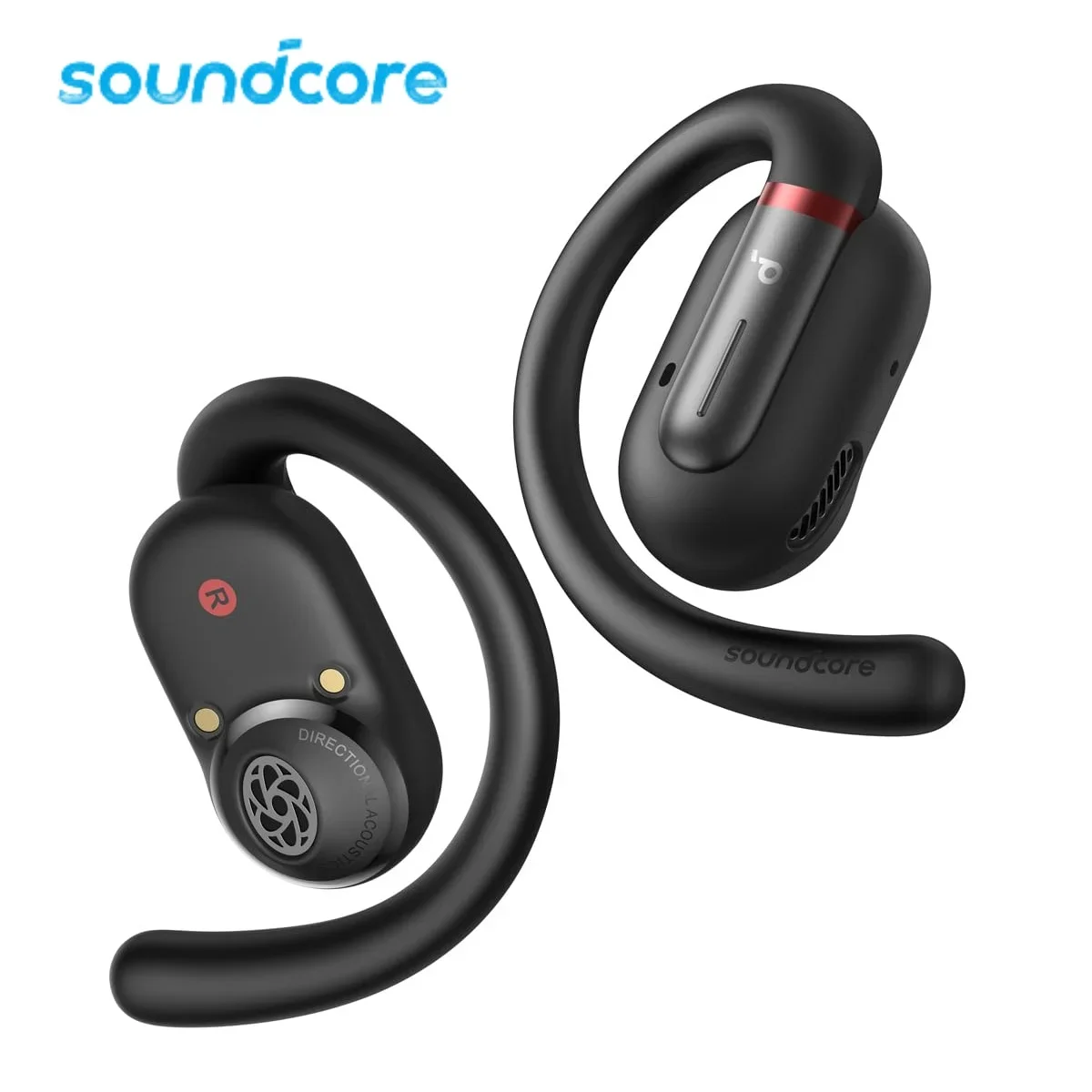 Soundcore ידי anker v30i Open-נוחות, אולטרה נוחות, עיצוב קל משקל, מתאים snug, ווים האוזן ארגונומי, בס חזק, 36h