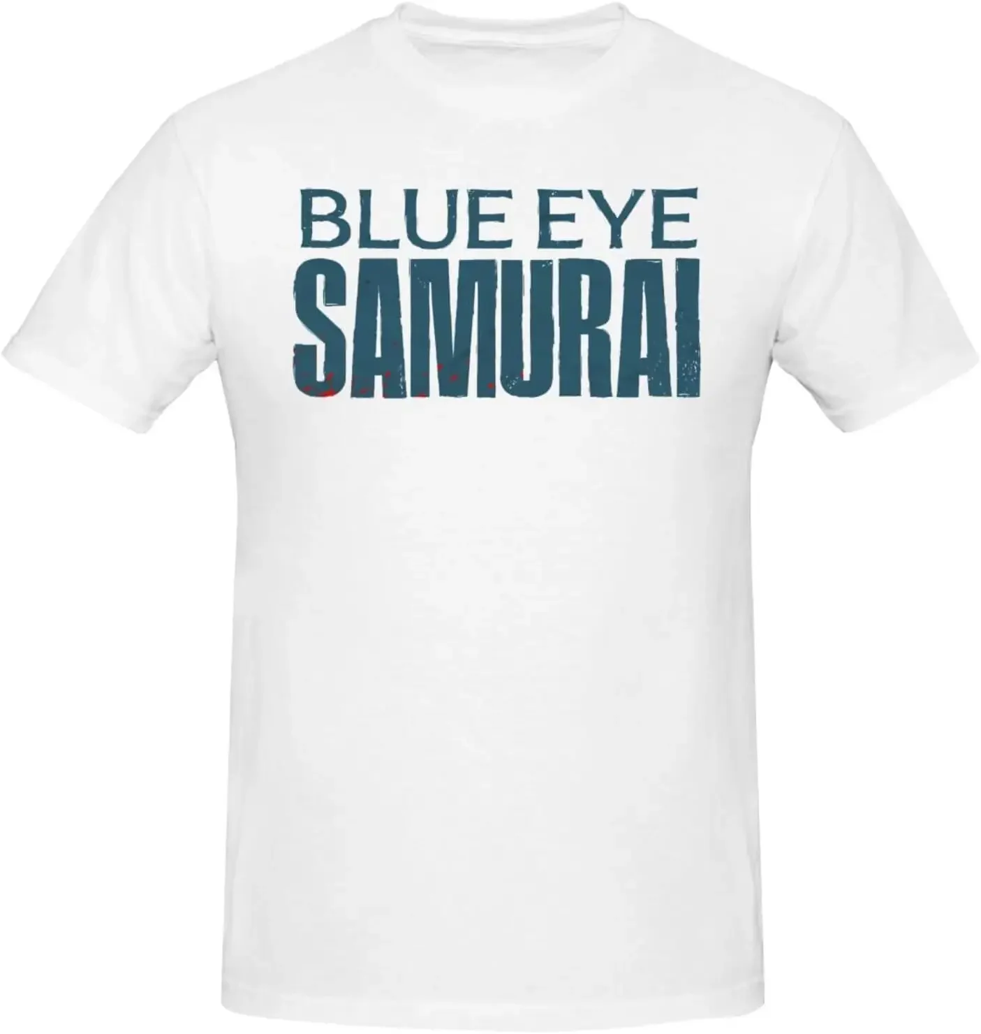 

Blue Eye Anime Samurai Shirt Men's Fashion Personalised Crew Neck Short Sleeve T Shirt Black