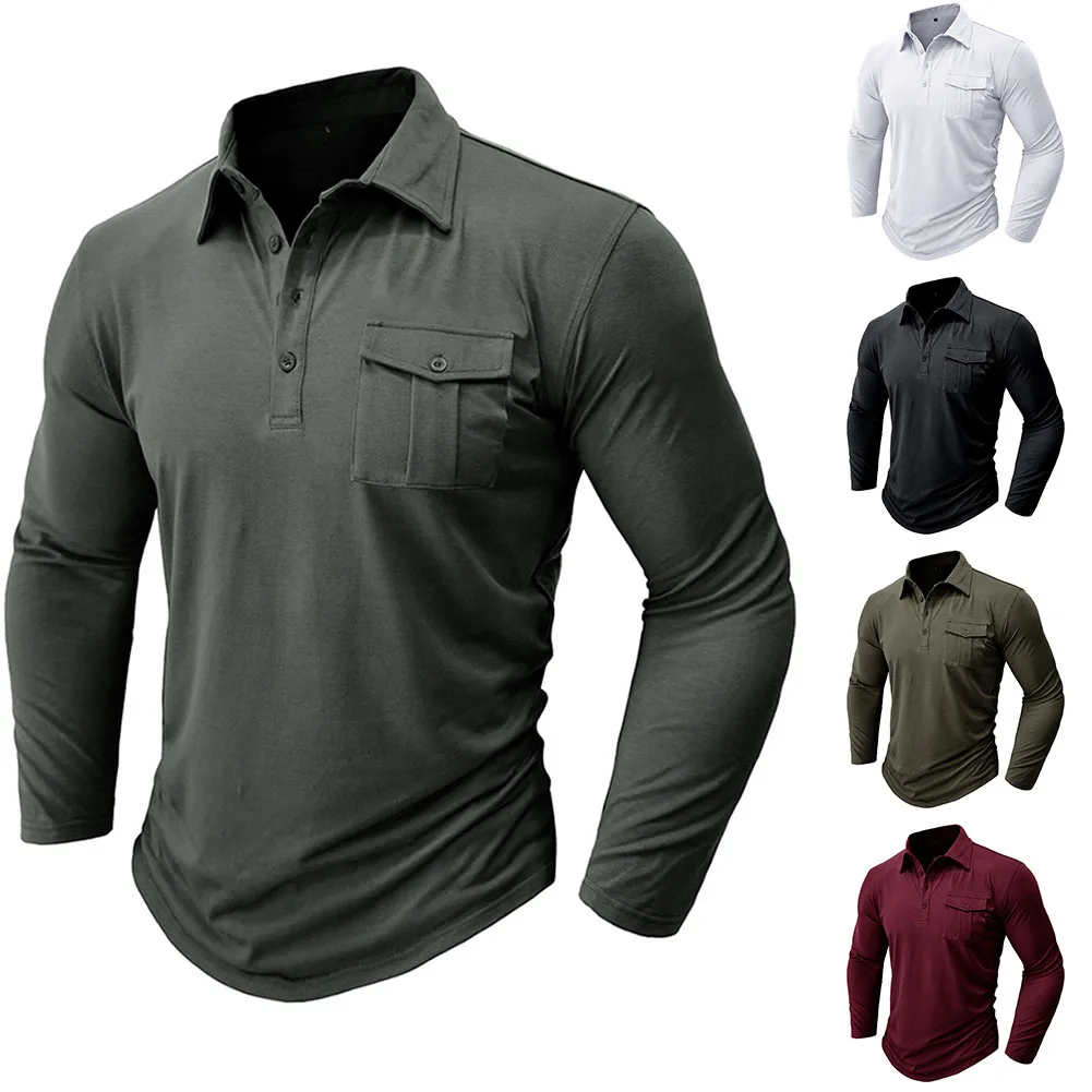 

Men Casual Long Sleeve Henley Grandad Shirt Collar Tops Blouse Button Up Shirts Formal Party Travel Workwear