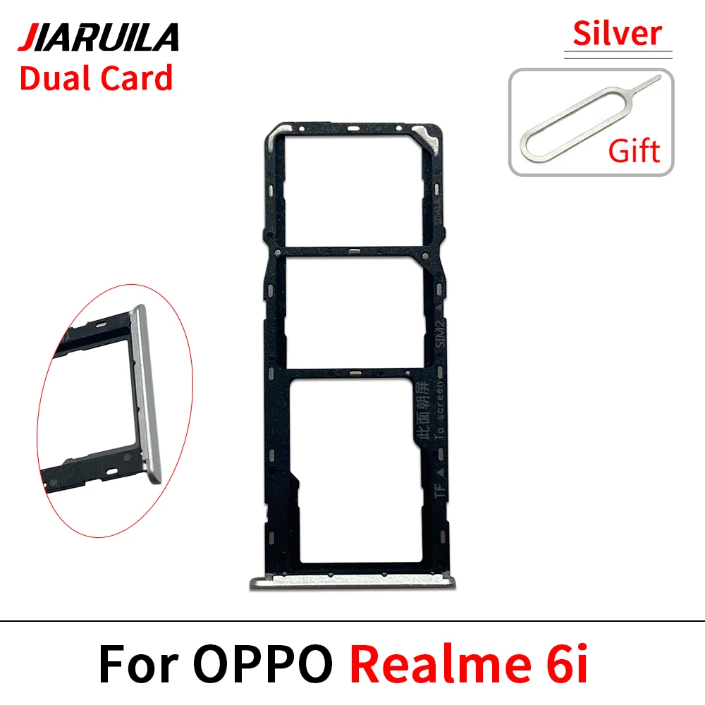 Oppo용 Realme 6i 7 4G 9 5G SIM 카드 리더 홀더 SIM 카드 트레이 홀더 슬롯 교체 부품
