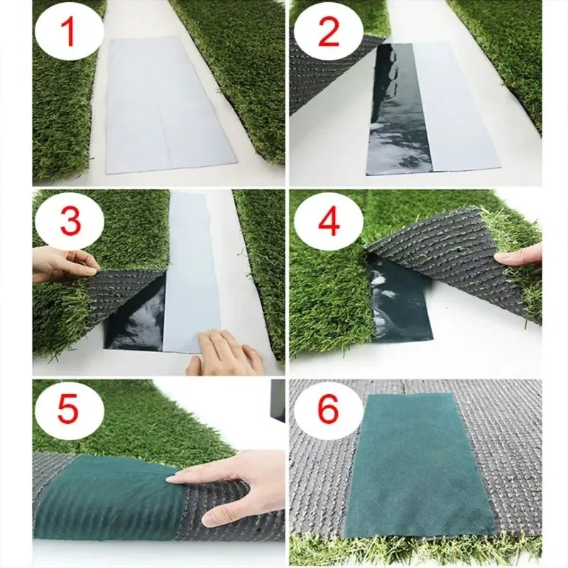 Artificial Grass Seam Tape for Lawn Glue-free Garden Lawn Green Tape Synthetic Grass Carpet Fixed Connection artificial grass mats