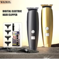 WAIKIL New Professional Men's Electric Hair clipper Oil Head Carving Machine USB Charging High Power Trimmer Cordless Barber 1