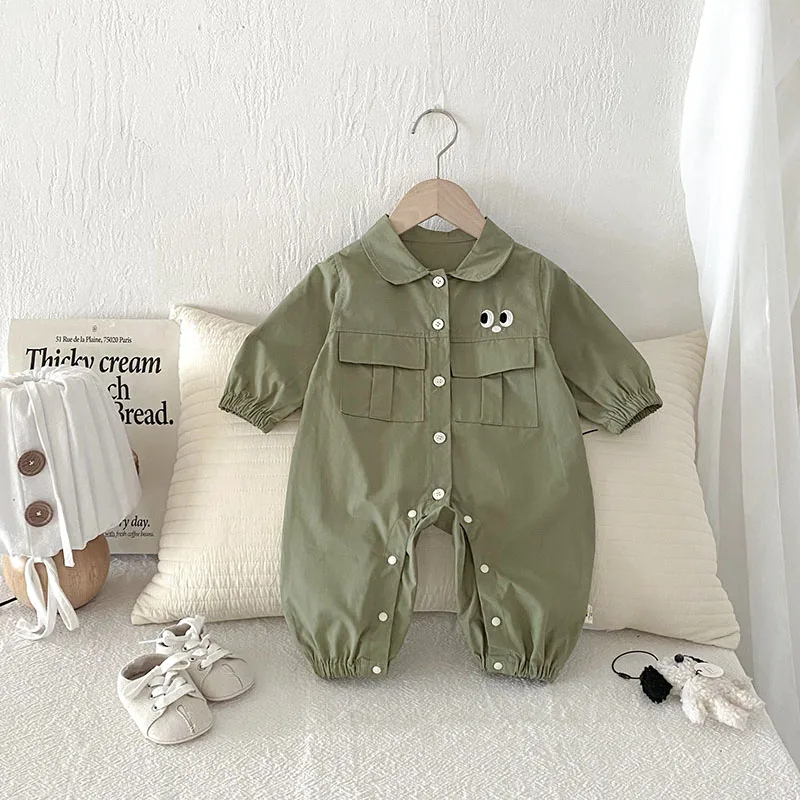 Autumn Baby Knit Hooded Jumpsuit for Girls