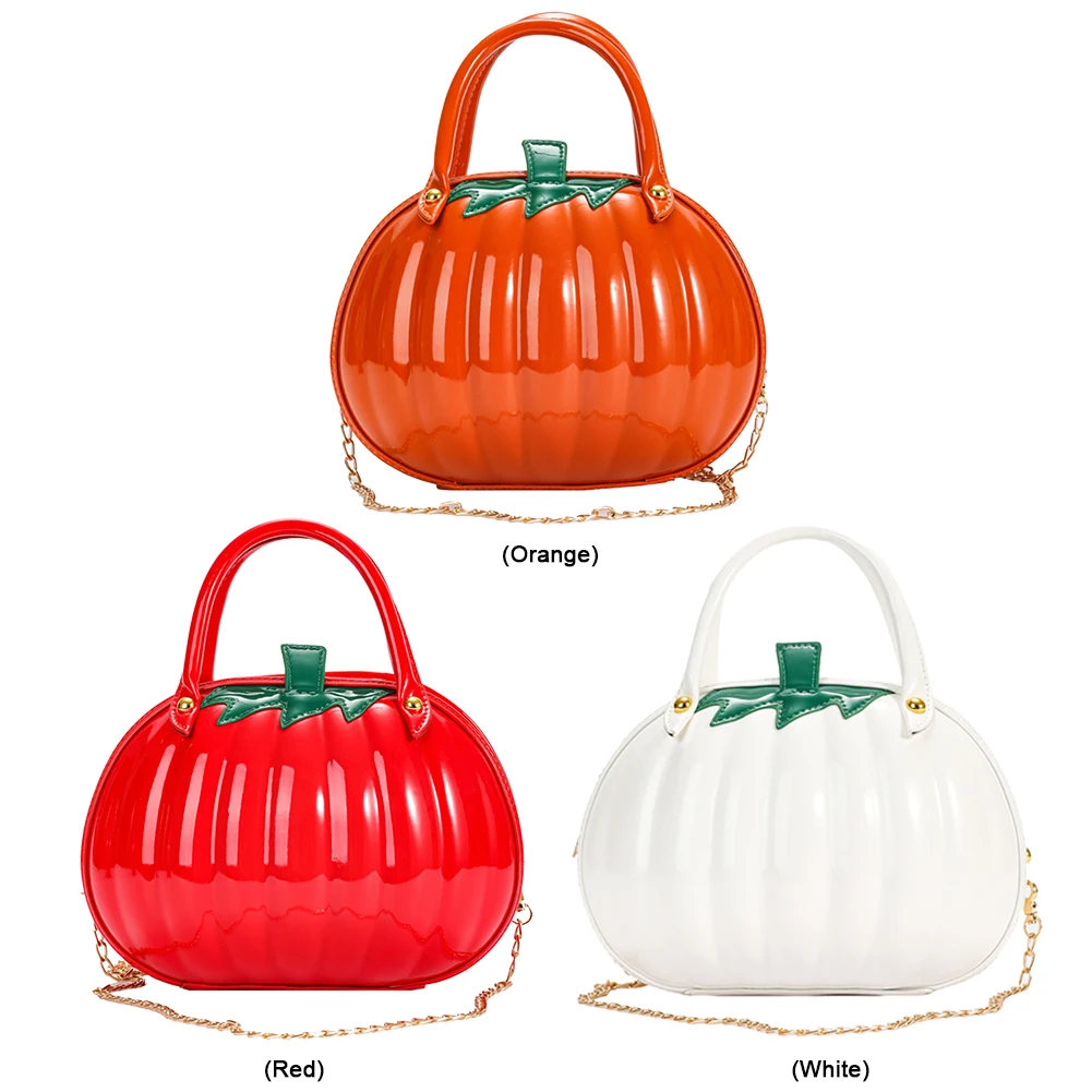 Waterproof PU Leather Pumpkin Handbag for Women