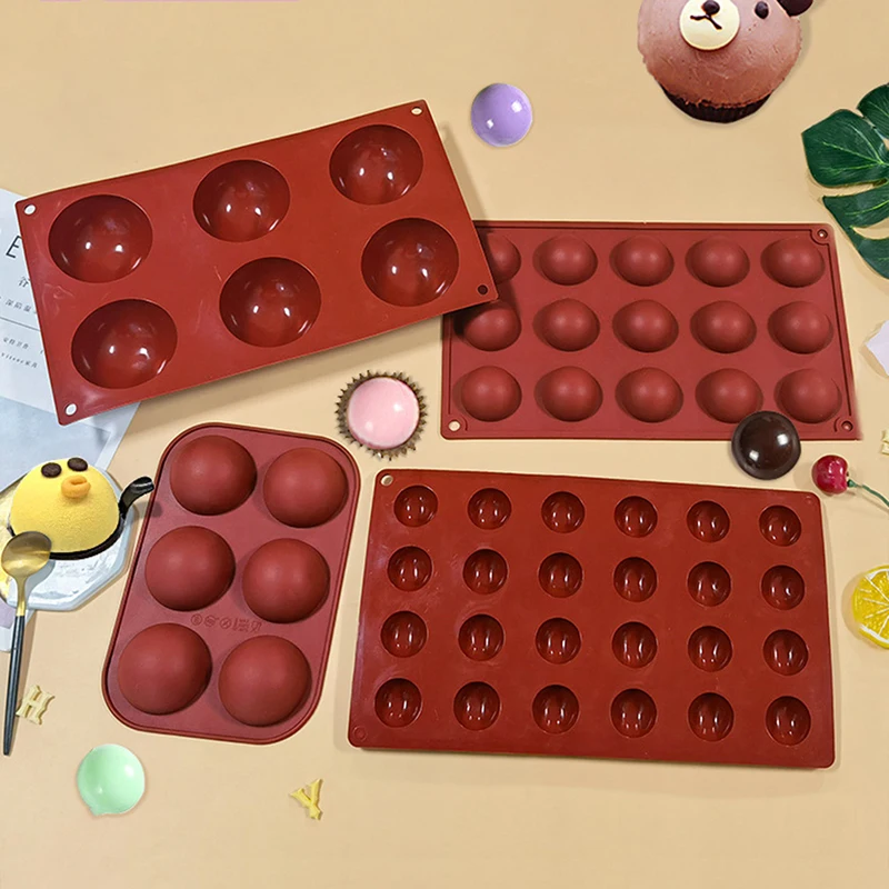 

1 PC Baking Tray Pastry Mold Silicone Mold Chocolate Ball Mold Silicone Mold Lollipop Cake Mold kitchen Baking Tools