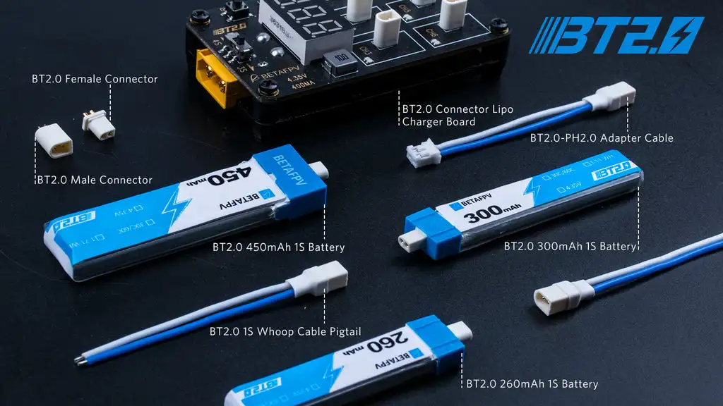 6PCS BETAFPV BT2.0 BWhoop Kabel Pigtail Stecker Für F4 1S 5A AIO Bürstenlosen Flight Controller BT2.0 Weiblich-männlich Adapter Kabel – Detail 19