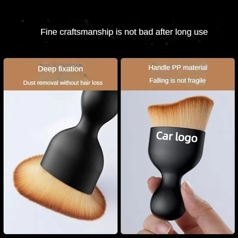 Car Vent Cleaning Soft Brush with Casing Car Interior Cleaning Tool Artificial Car Brush Car Crevice Dusting Car Detailing