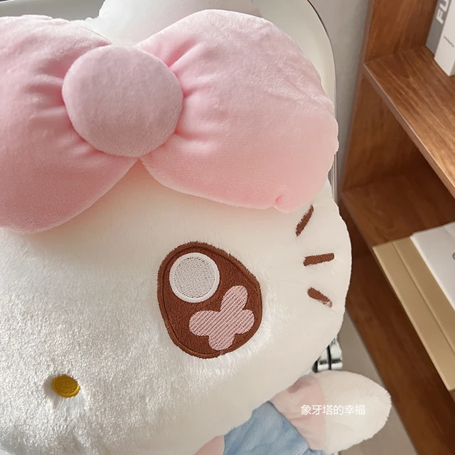 35/45cm Sanrio Sweet Hello Kitty Plush Toy Lovely Fluffy Stuffed Cartoon Anime Kawaii Hug Plushies Soft Doll For Girl Xmas Gifts 4
