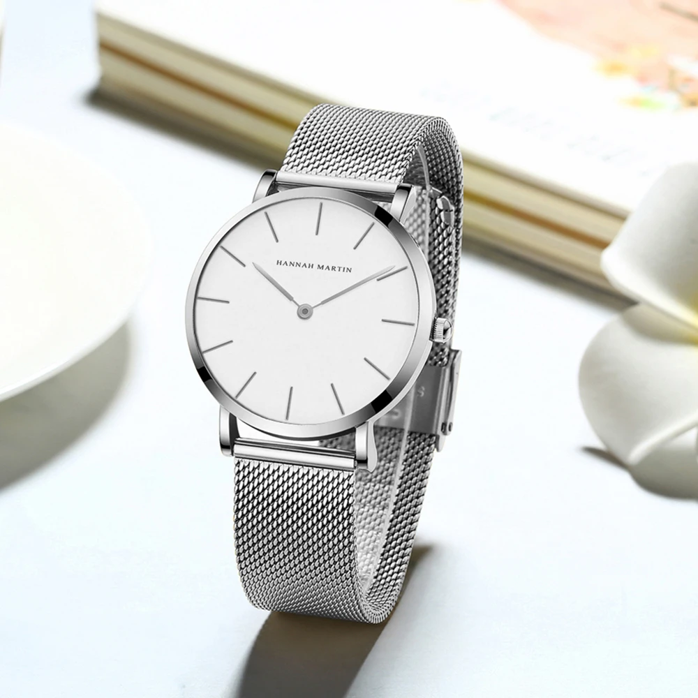 Rose Gold Mesh Women's Bracelet Watch Set – Elegant Japan Quartz Movement Stainless Steel Timepiece