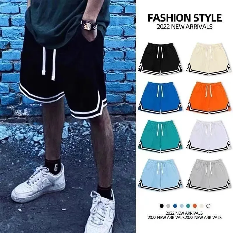 Summer Mesh Breathable Quick Dry Pants Sports American Style Casual Outerwear Shorts Men's Soccer Versatile Trendy