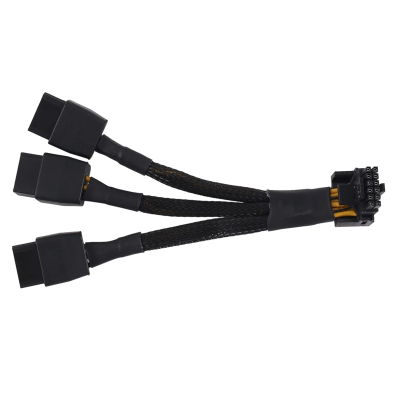 

3X8pin PCI-E To 16Pin(12 + 4) PCI-E 5,0 12vhpwr коннектор, 90-градусный локтевой кабель Parts GPU RTX4090 RTX4080 Series P8X3 To 16PIN-A