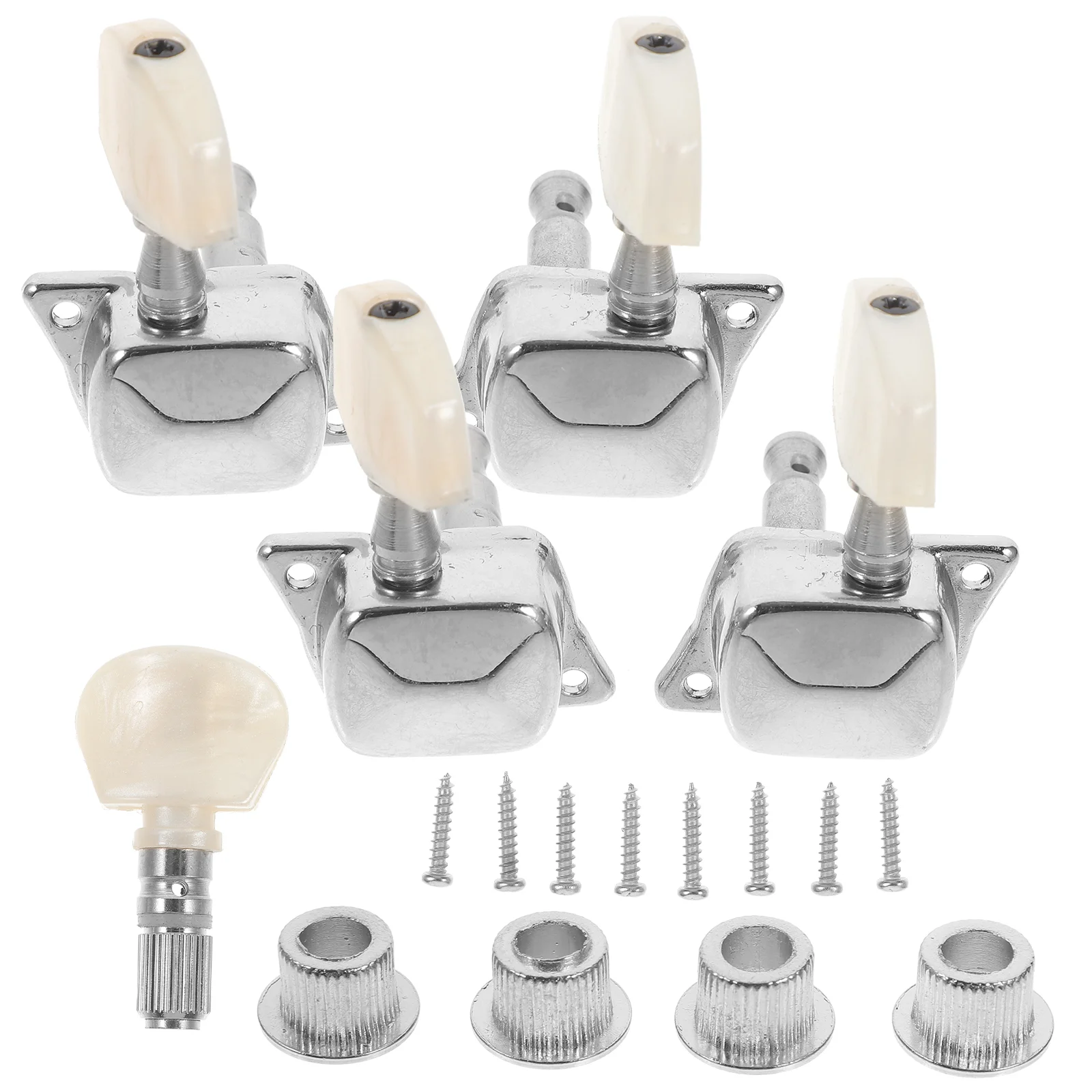 

1 Set Machine Heads Tuning Pegs Tuning Keys for Mandolin Banjo Musical Instrument Parts