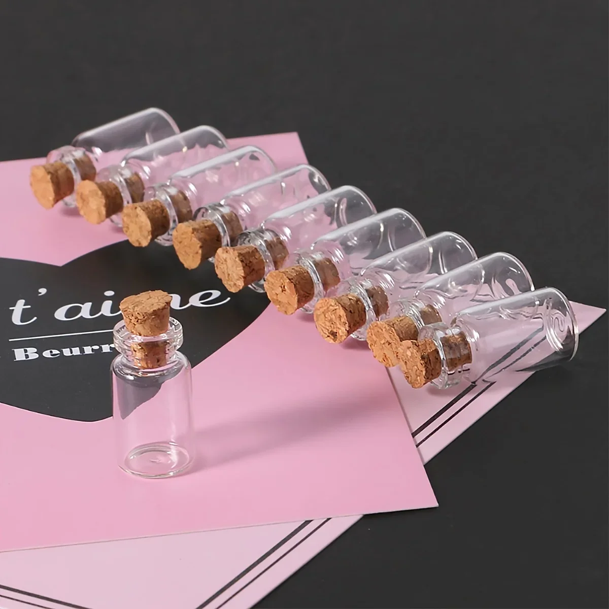 10PCS Small Glass Bottles with Cork Stoppers DIY Decoration