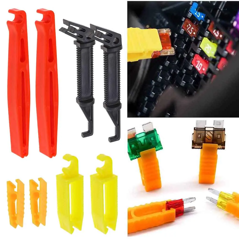 Fuse Puller Car Clips Practical Remove 6x30 Fuse 8 Pieces Plastic Tool Extractor Removal Automobile Puller