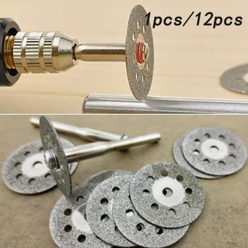 

1/12 pcs Diamond cutting saw blade Rotary tools silicon carbide grinding wheel