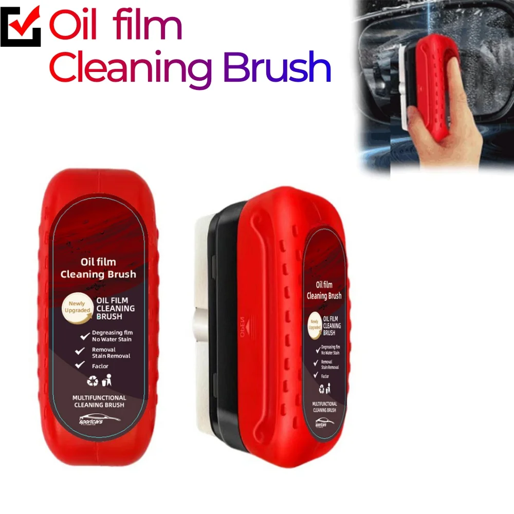 Car Glass Cleaning Brush Removes Dirt Windshield Oil Film Cleaner