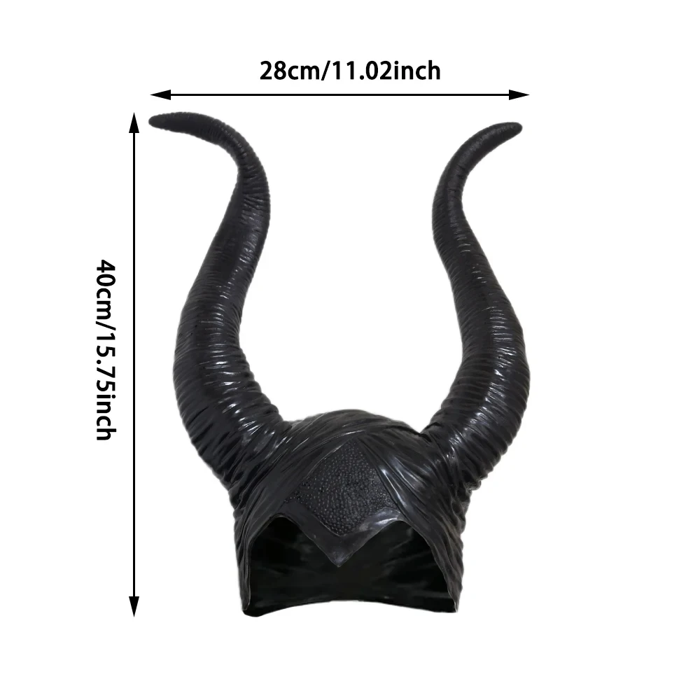 Hot Sale Halloween Party Costume Jolie Cosplay Headpiece Hat -Free Shipping Btrendy Genuine Latex Maleficent Horns Adult Women