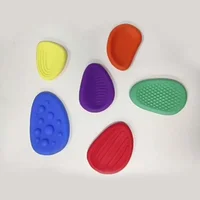 6pcs/Set Children's Sensory Educational Toy Fidget Toys Color Silicone Stone for Autism Kids Adults Emotional Stress Relief Toys 2