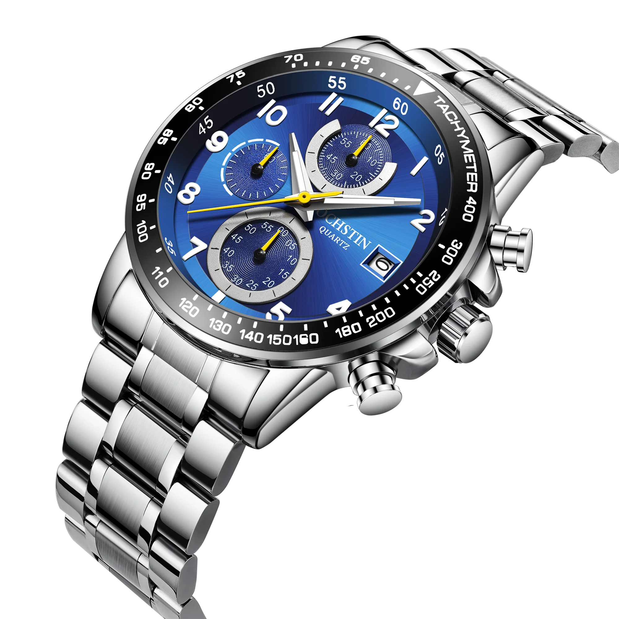 New Fashion Mens Watches Top Brand Luxury Silicone Sport Watch Men Quartz Date Clock Waterproof Wristwatch Chronograph Clock Man