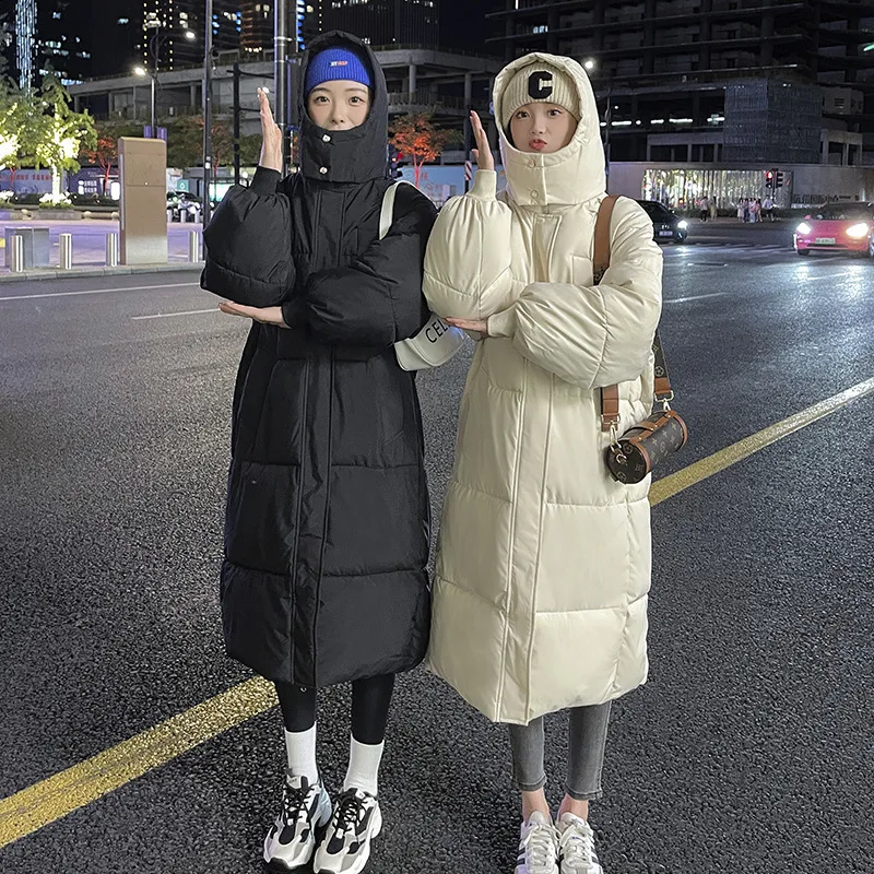 

Winter Women Long Parkas Jackets Casual Hooded Thick Warm Windproof Parkas Coat Fashion Female Outwear Long Parkas