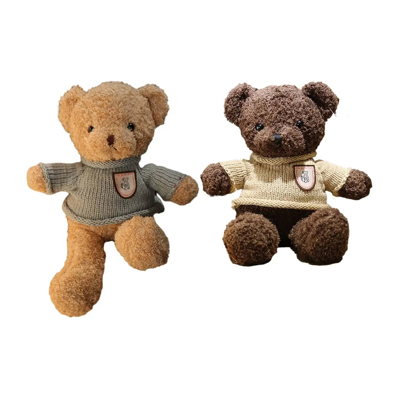 

Realistic Bear Stuffed Animal 30cm Home Decorative Accompany Sleep Toy Creative Gifts for Children Teens Kids Girls Boys Adults
