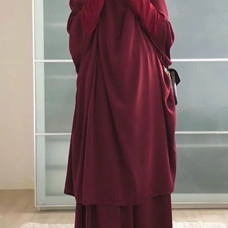 Fashion Women's Wear Dress Two-Piece Long Shirt Maxi Dress Dress muslim dresses  sexy muslim woman  kaftan  muslim sets