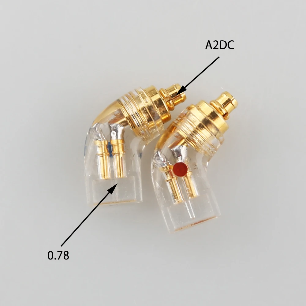 

Free Shipping pair Headphone Plug for A2DC Male to MMCX Female Converter Adapter